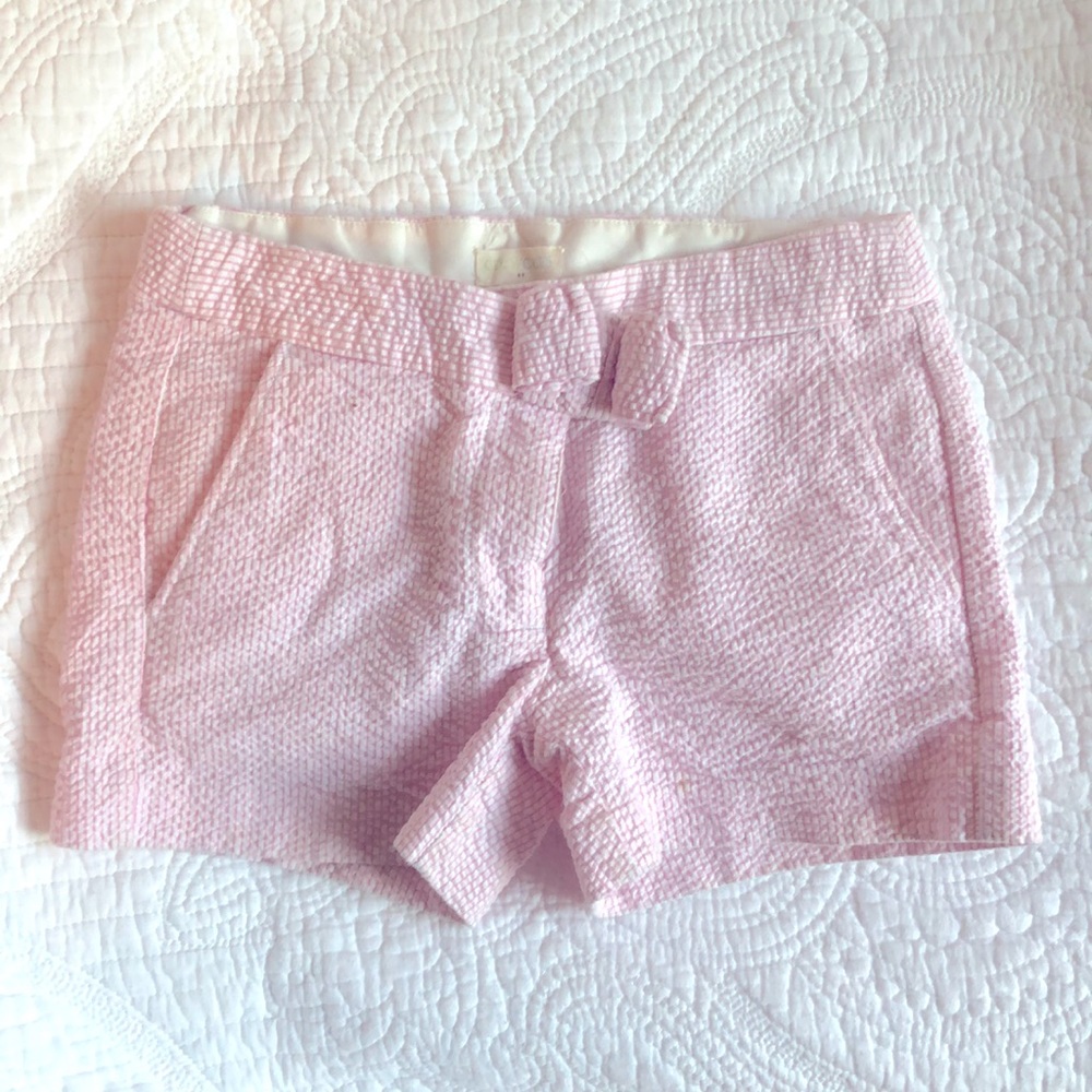 Crewcuts seersucker girls shorts